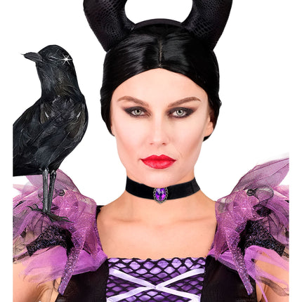 Collana di Halloween con pietre viola