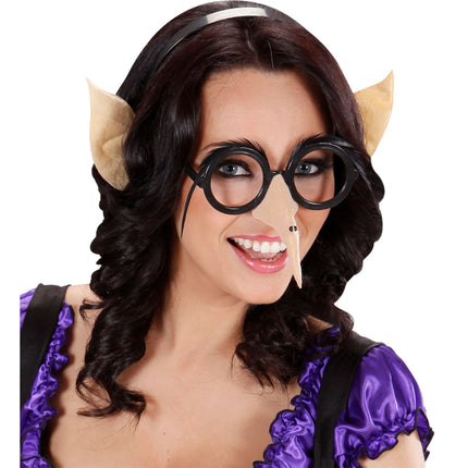 Cerchietto Halloween Orecchie Beige