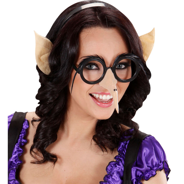 Cerchietto Halloween Orecchie Beige
