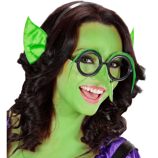 Cerchietto Halloween Orecchie Verdi