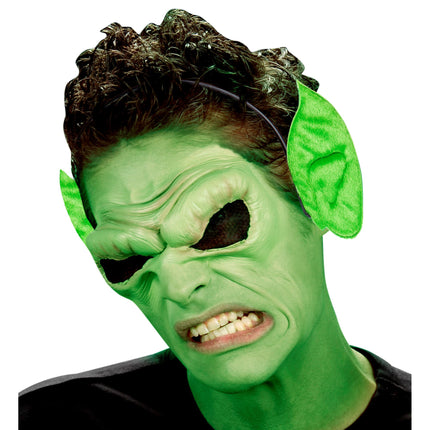 Cerchietto Halloween Orecchie Verdi