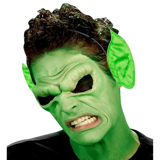 Cerchietto Halloween Orecchie Verdi