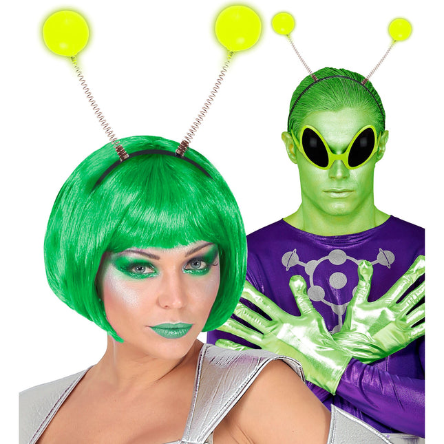 Cerchietto per capelli Alien Glow In The Dark