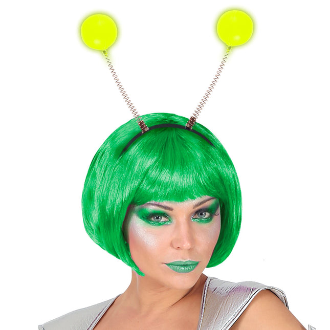 Cerchietto per capelli Alien Glow In The Dark