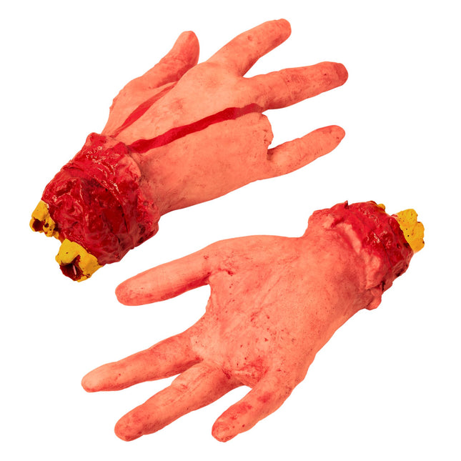Mano finta di Halloween tagliata