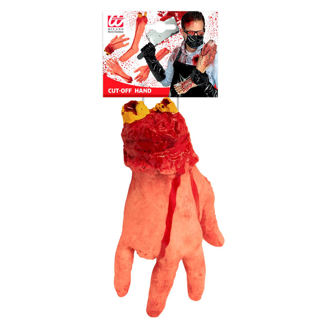 Mano finta di Halloween tagliata