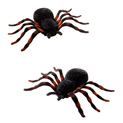Ragno finto di Halloween 10 cm 2 pezzi