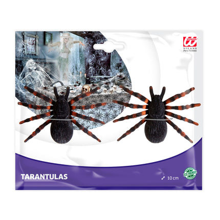 Ragno finto di Halloween 10 cm 2 pezzi