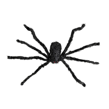 Ragno finto di Halloween nero 75 cm