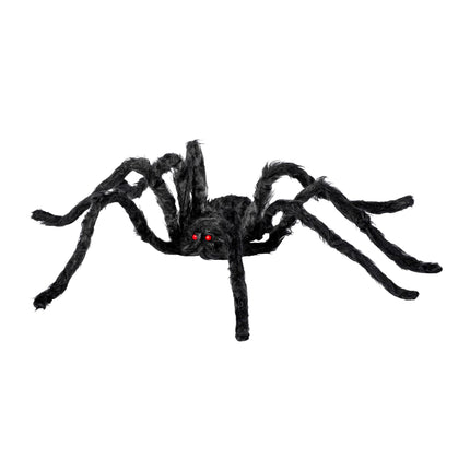 Ragno finto di Halloween nero 75 cm