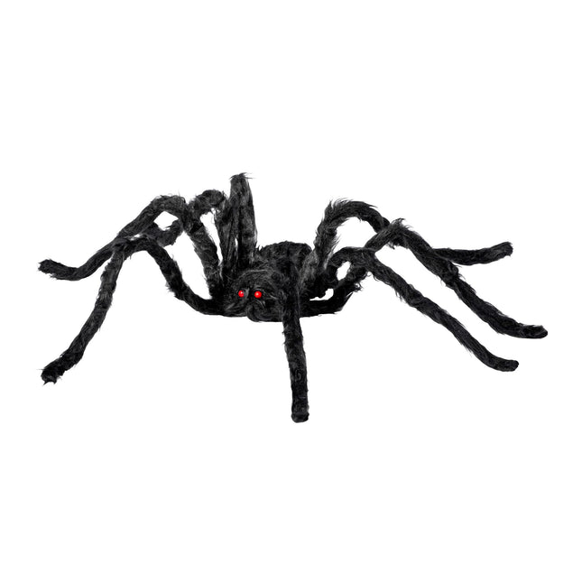 Ragno finto di Halloween nero 75 cm