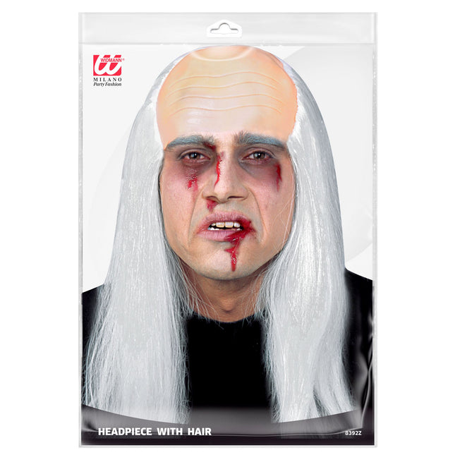 Parrucca Halloween Testa Pelata