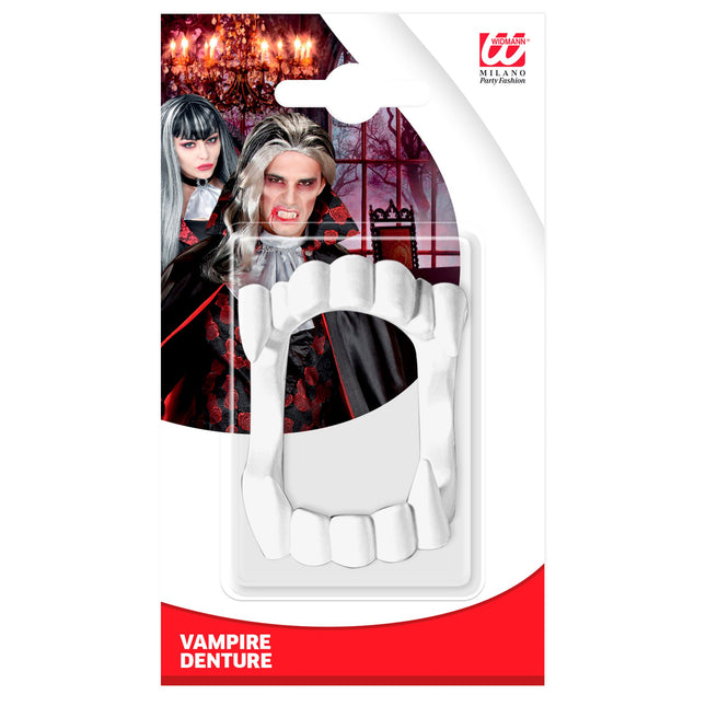Denti finti di Halloween Nero Rosso Vampiro