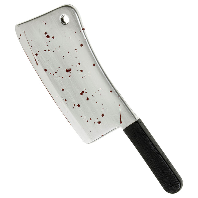 Ascia finta di Halloween con sangue 44 cm