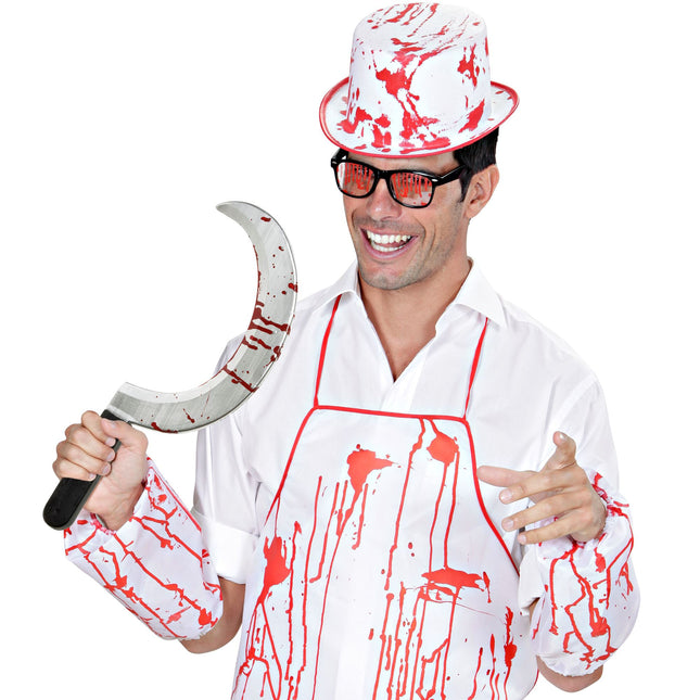 Mezzaluna finta di Halloween