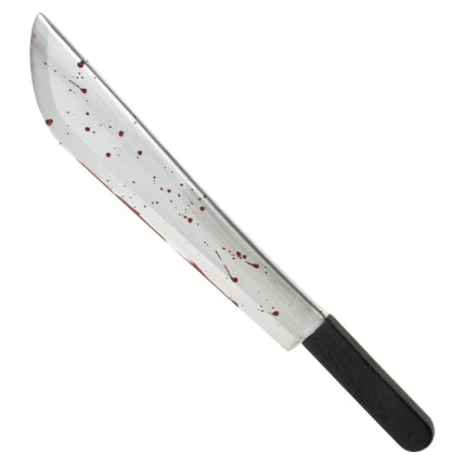 Coltello finto di Halloween con sangue 54 cm