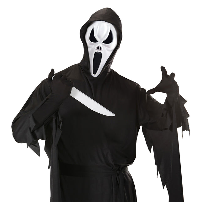 Coltello finto di Halloween Argento 34 cm