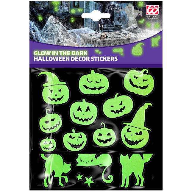 Adesivi di Halloween che brillano nel buio 21 cm