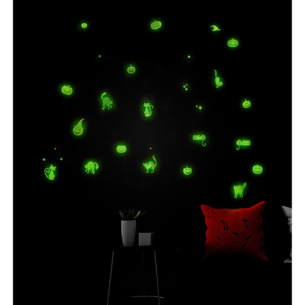 Adesivi di Halloween che brillano nel buio 21 cm
