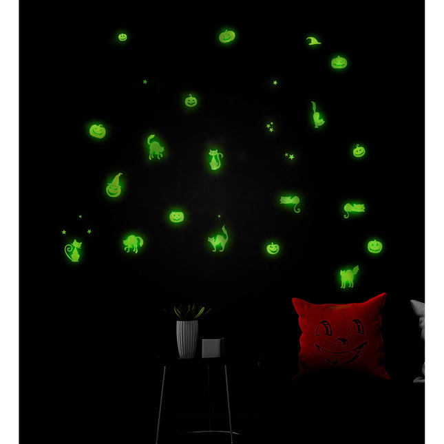 Adesivi di Halloween che brillano nel buio 21 cm