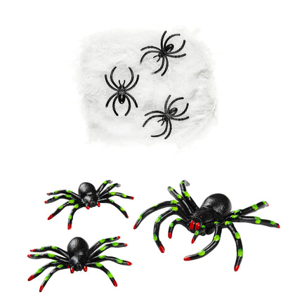 Ragnatela di Halloween con ragni
