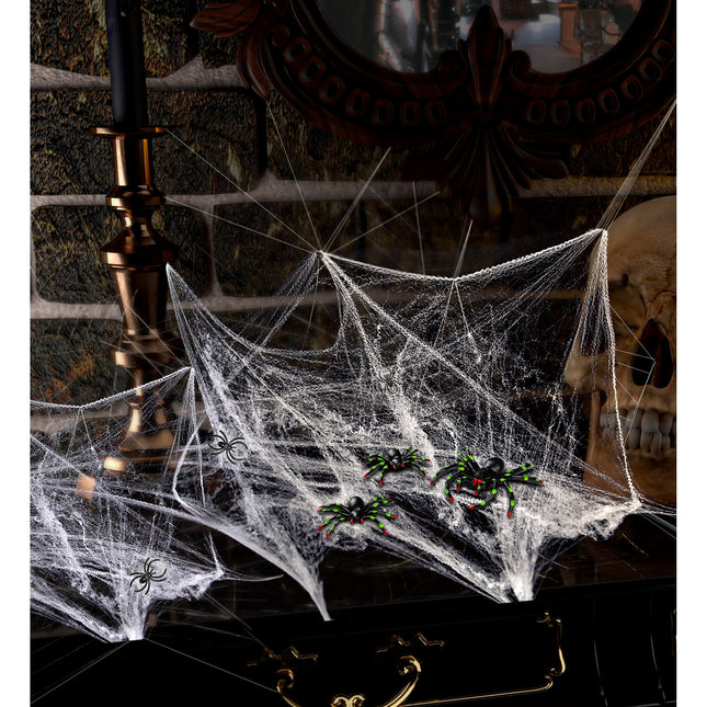 Ragnatela di Halloween con ragni