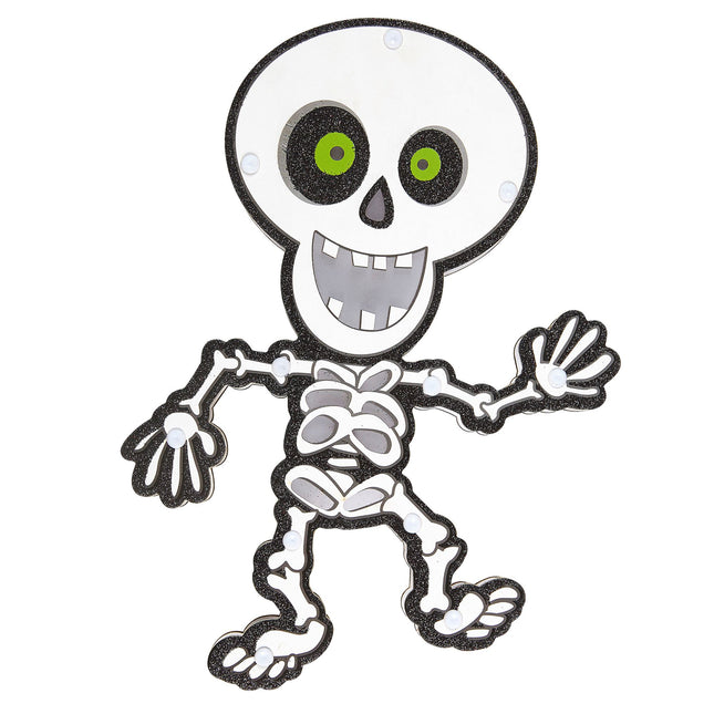 Decorazione murale di Halloween Scheletro con luce