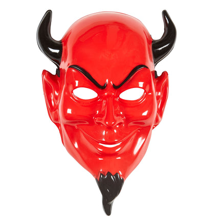 Maschera di Halloween Diavolo Rosso Nero Spaventoso