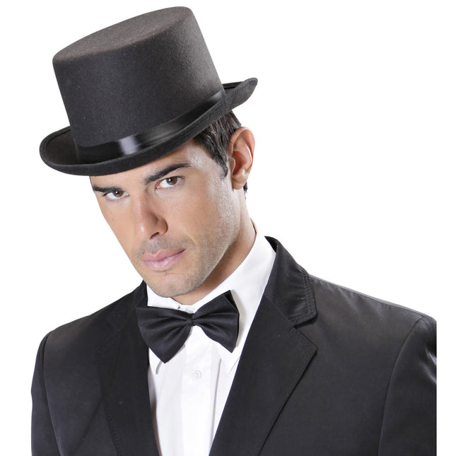 Feltro nero per cappello alto
