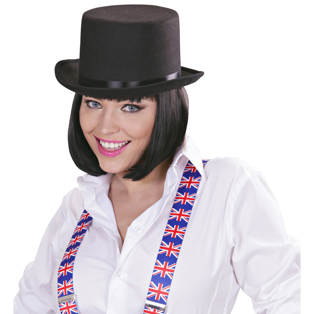 Feltro nero per cappello alto
