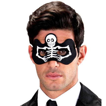 Maschera occhi Halloween Scheletro