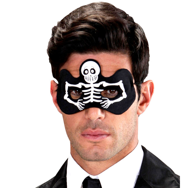 Maschera occhi Halloween Scheletro