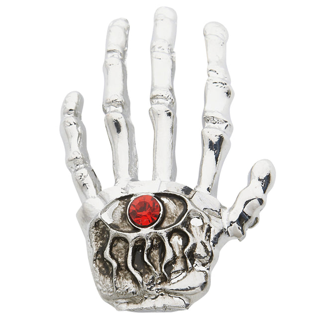 Spilla di Halloween Mano di scheletro