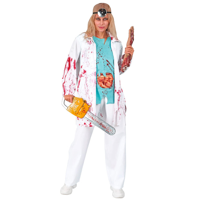 Costume di Halloween da medico zombie