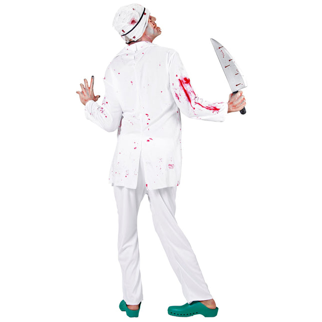 Costume di Halloween da medico zombie