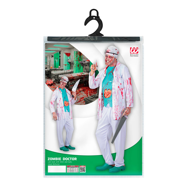 Costume di Halloween da medico zombie