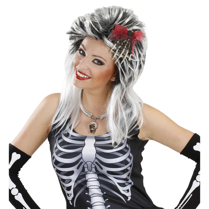 Fermaglio per capelli di Halloween Mano di scheletro