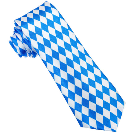 Cravatta Oktoberfest Blu Bianco