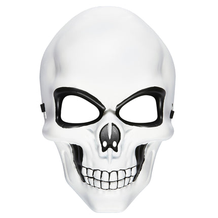 Maschera di Halloween Teschio Bianco Nero