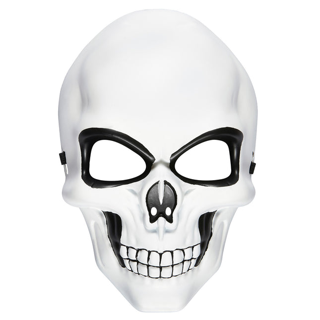 Maschera di Halloween Teschio Bianco Nero