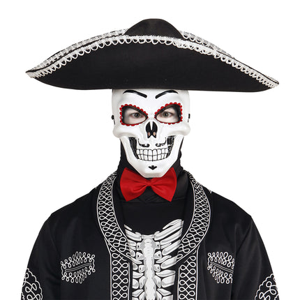 Maschera Dia De Los Muertos Bianca