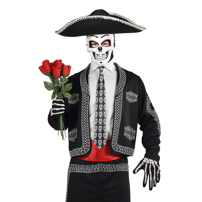 Maschera Dia De Los Muertos Bianca