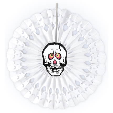 Cranio a ventaglio bianco 50 cm