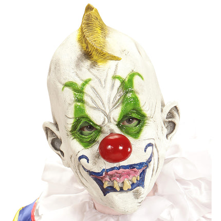 Maschera di Halloween colorata da clown pazzo