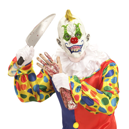 Maschera di Halloween colorata da clown pazzo