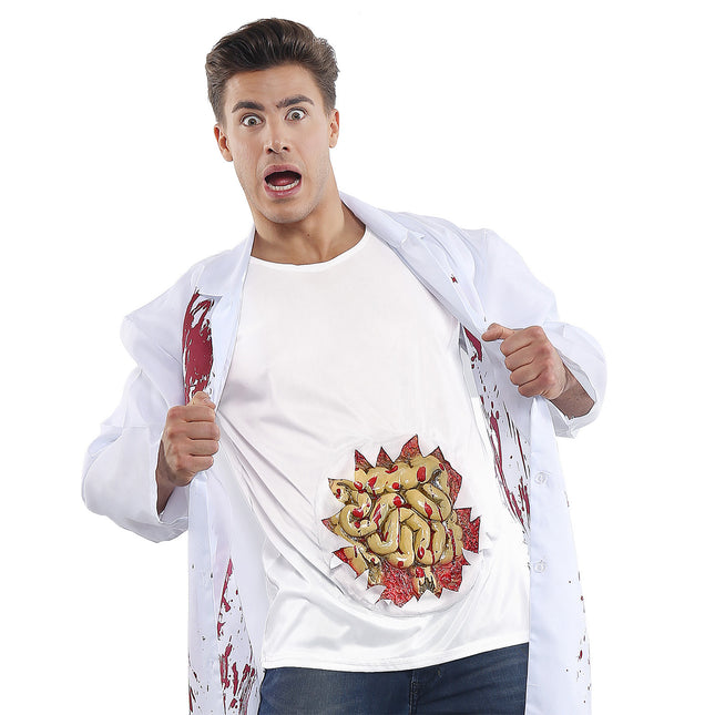 Camicia Halloween Intestini da uomo