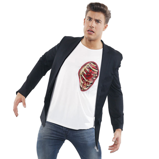 Camicia Halloween da uomo a coste