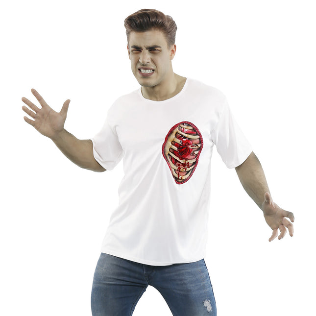 Camicia Halloween da uomo a coste