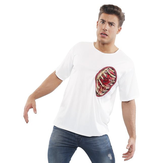 Camicia Halloween da uomo a coste