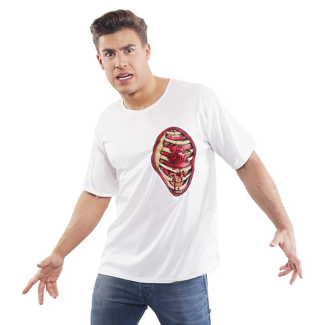 Camicia Halloween da uomo a coste
